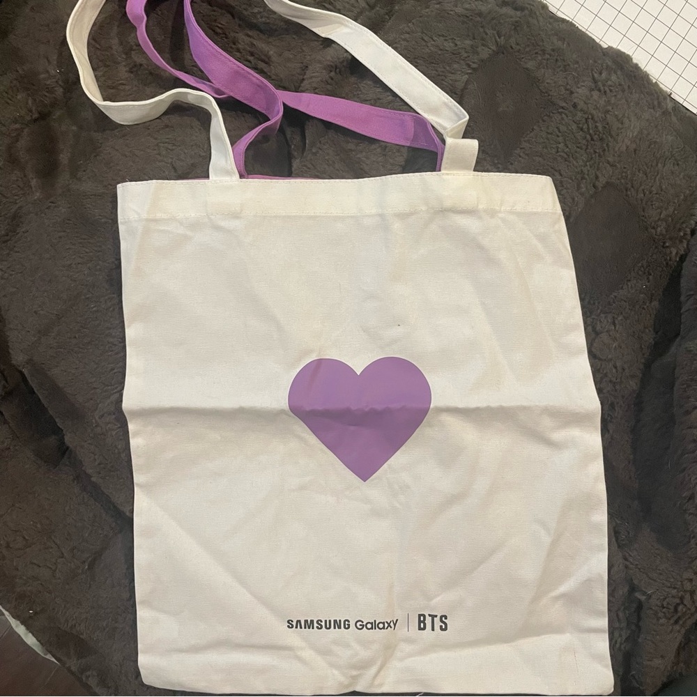 BTS Samsung galaxy edition tote bag